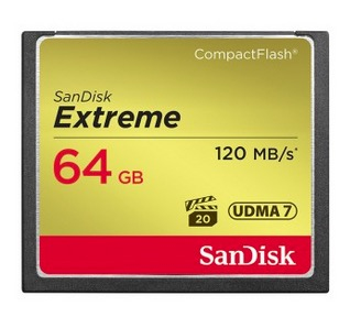 CF estremo 120 MB-s 85 MB-s UDMA7 64 GB