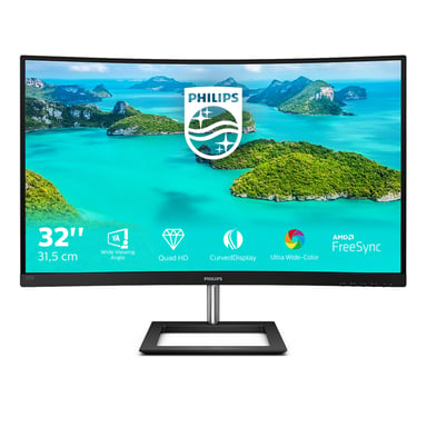 Philips E Line 325E1C/00 écran plat de PC 80 cm (31.5'') 2560 x 1440 pixels Quad HD LCD Noir