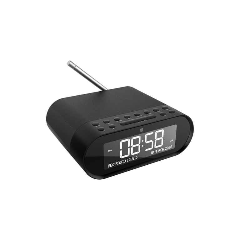 Xtreme 33192 Radio portátil Reloj Analógico Negro - Nuevo