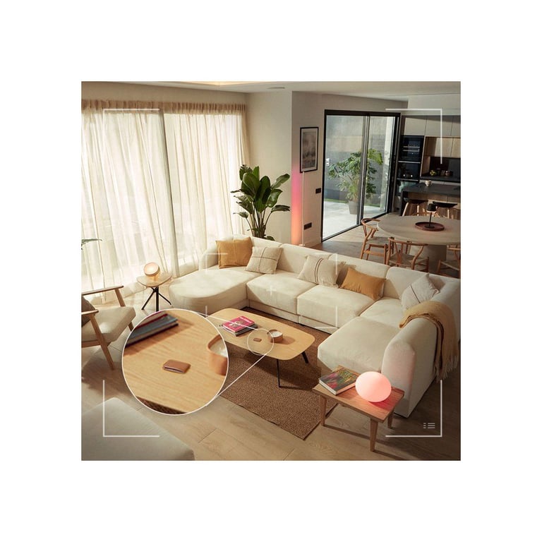 Caméra connectée Philips Hue Outdoor filaire 2K blanche - Neuf