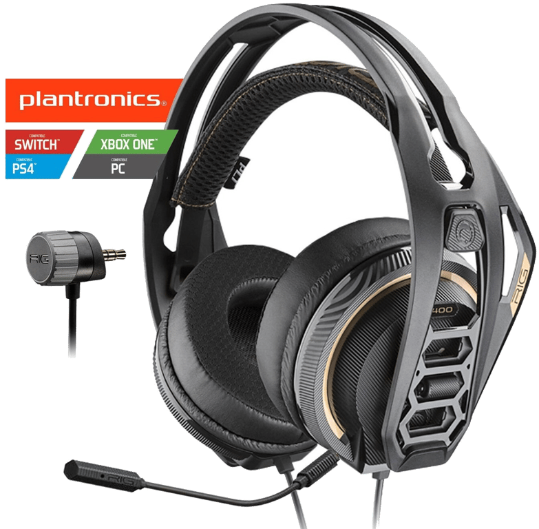 Casque Gaming filaire Nacon RIG 400 PRO HC pour PS4 Noir
