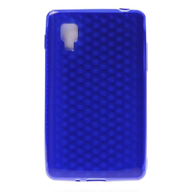 Coque silicone unie compatible Givré Bleu LG Optimus L4 II