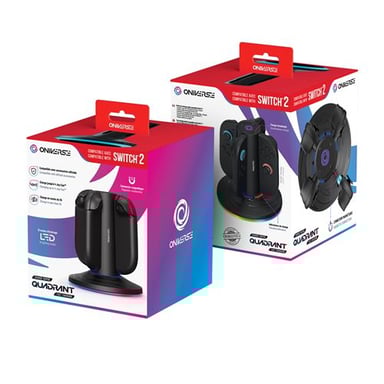 Soporte de charge 4 Joycons Oniverse Noir pour Nintendo Switch™ 2