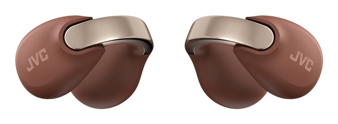 JVC HA-NP1T Casque True Wireless Stereo (TWS) Clip d'oreille Appels/Musique USB Type-C Bluetooth Marron, Argent