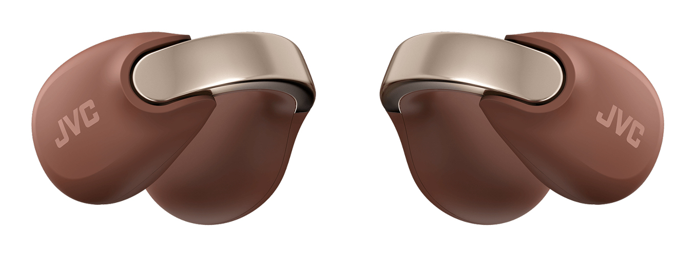 JVC HA-NP1T Casque True Wireless Stereo (TWS) Clip d'oreille Appels/Musique USB Type-C Bluetooth Marron, Argent - Neuf
