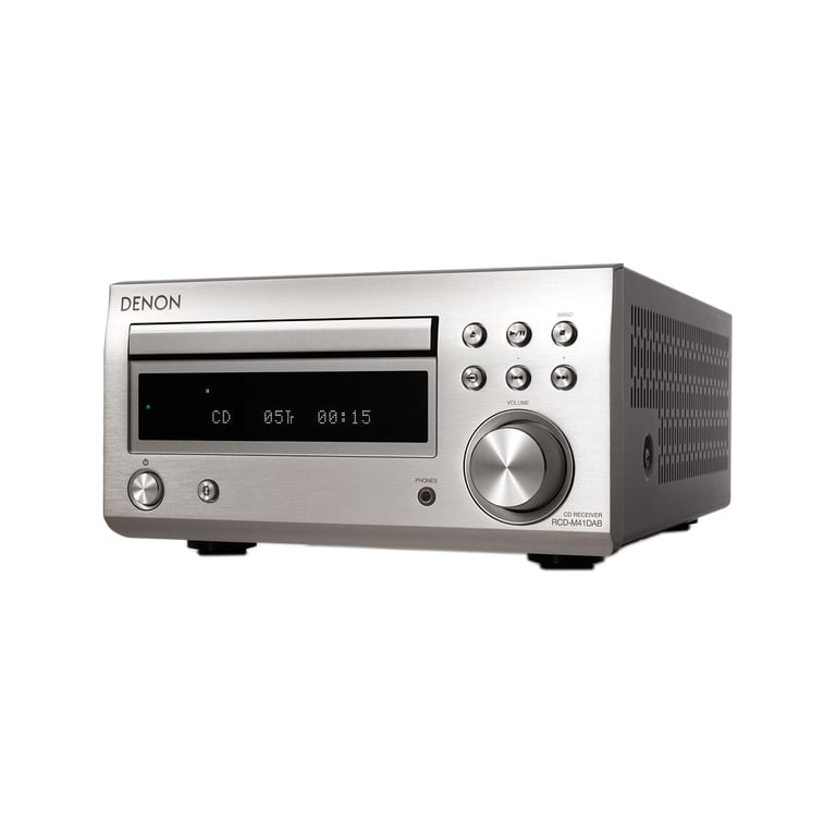 DENON D-M41 DAB Argent/Noir - Micro-chaîne Hi-Fi - Neuf