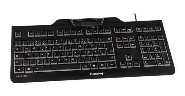 Tastiera QWERTY USB belga CHERRY KC 1000 SC Nero
