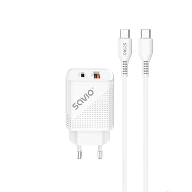 Savio LA-05 cargador de dispositivo móvil Smartphone Blanco Corriente alterna Carga rápida Interior