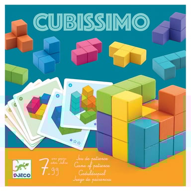 Cubissimo juego de paciencia de madera - 7 piezas para un cubo perfecto