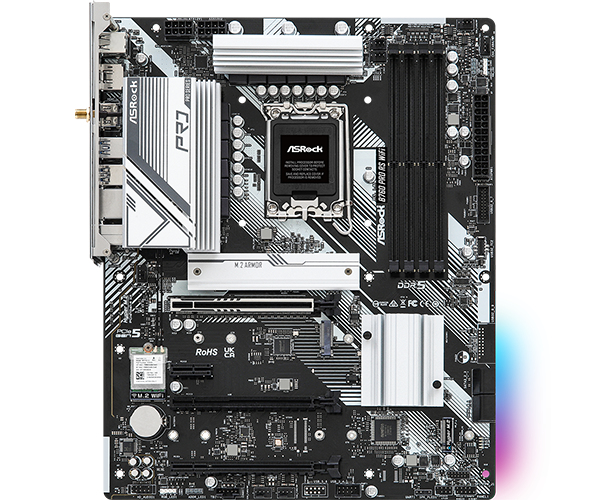 ASRock B760 Pro RS WiFi Intel B760 LGA 1700 ATX