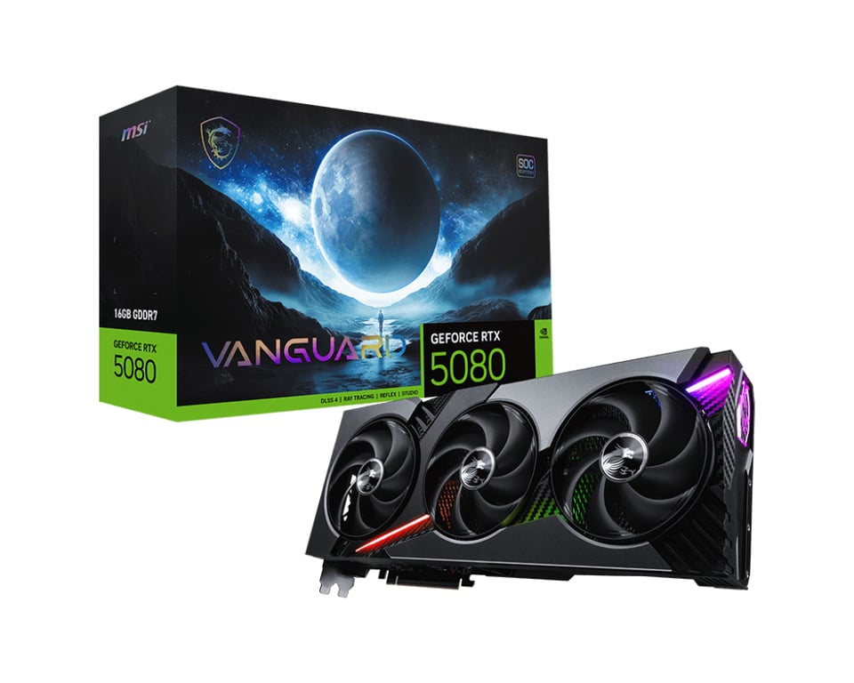 MSI GeForce RTX 5080 16G VANGUARD SOC