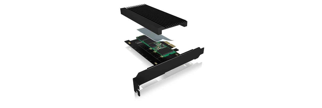 Carte Adaptateur ICY BOX IB-PCI208-HS – PCIe 4.0 x4 M.2 NVMe - vue 3
