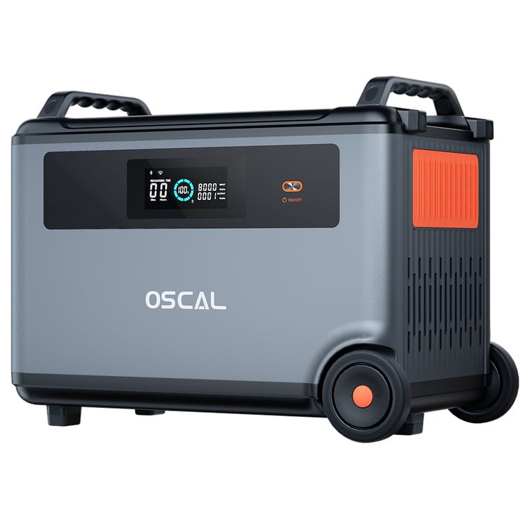 Station électrique portable OSCAL PowerMax 6000 3600Wh LiFePO4 Charge rapide - vue 3