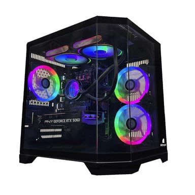 PC Gaming Nitropc Avanzado Gold Plus - Intel i5-12400F, RX 6600 8GB, RAM 16GB, M.2 1TB, Windows 11, WiFi, Negro