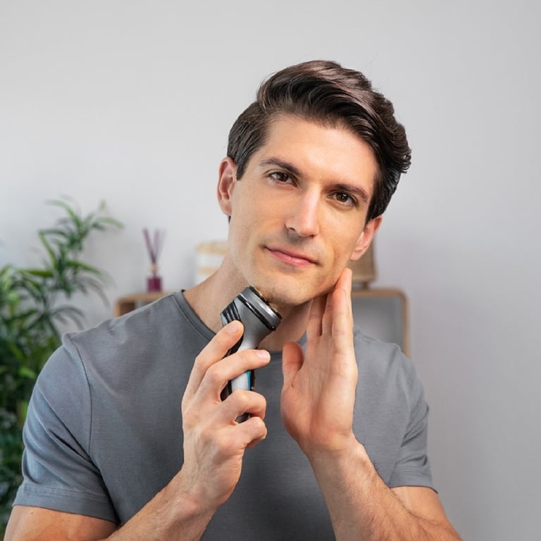Cecotec Tondeuse à Barbe Bamba PrecisionCare PerfectCut. Lames en Acier inoxydable Revêtement Mouvement 3D Batterie au lithium autonomie 40 min - vue 3