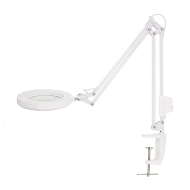 Nedis 6W 700lm 6500K LED Lámpara de aumento con abrazadera de montaje Blanco