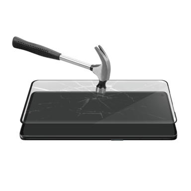 Protector de pantalla de cristal templado de borde a borde para OPPO Find X3 Neo, Negro