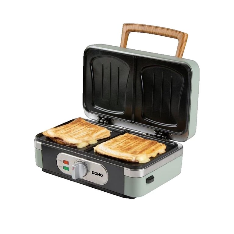 DOMO SANDWICH WAFFLE GRILL 3 IN 1 Gaufrier cendré - vue 3