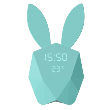 Cutie Clock Connect with app - Blue 
Réveil connecté Cutie - Bleu Turquoise
