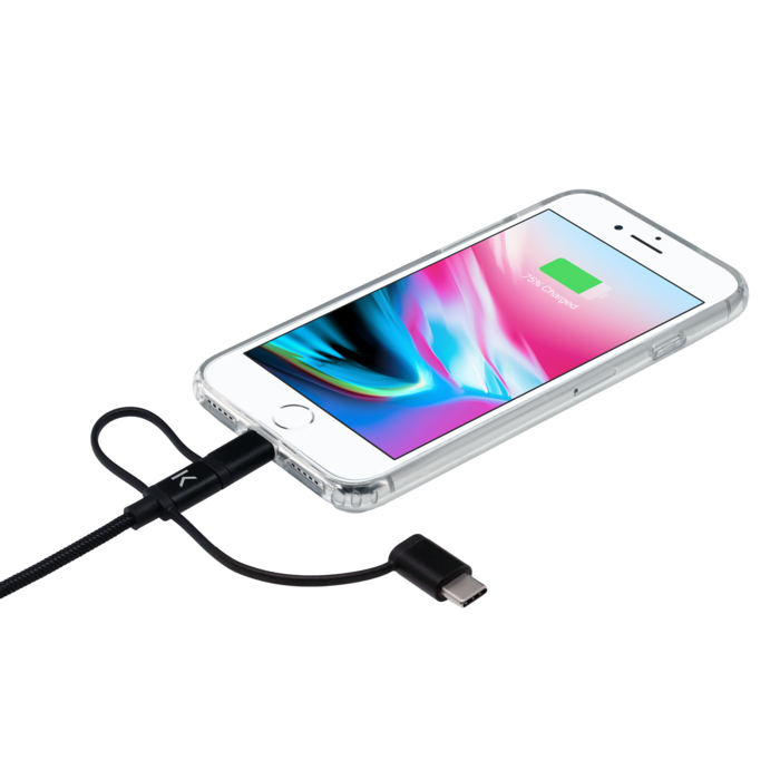 Câble Type C pour Samsung Galaxy S24 Ultra en Nylon Tressé Synchro