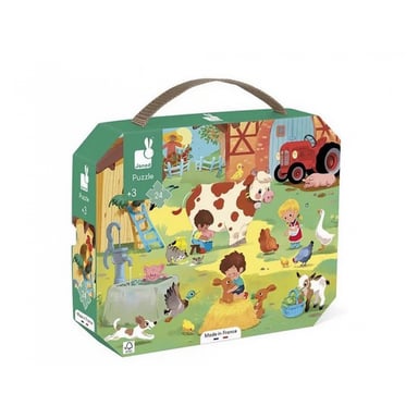 Puzzle 24 Pièces : Une Journée Amusante à la Ferme pour Enfants