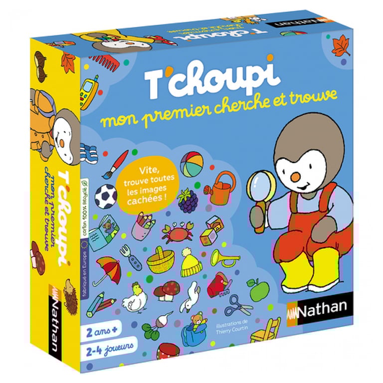 Nathan T'Choupi Mon Premier Cherche et Trouve Jeu de Plateau sois Le Plus Rapide pour retrouve Les Images Jeu d'observation et de rapidité pour Enfant dès - vue 9