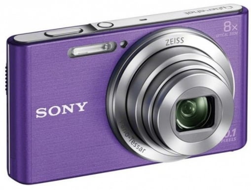 SONY DSCW830V Cámara digital compacta de 20,1 megapíxeles - Morado