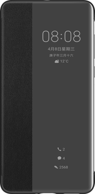 Folio Huawei P40 View Flip Cover avec fenêtre transparente Noir Huawei