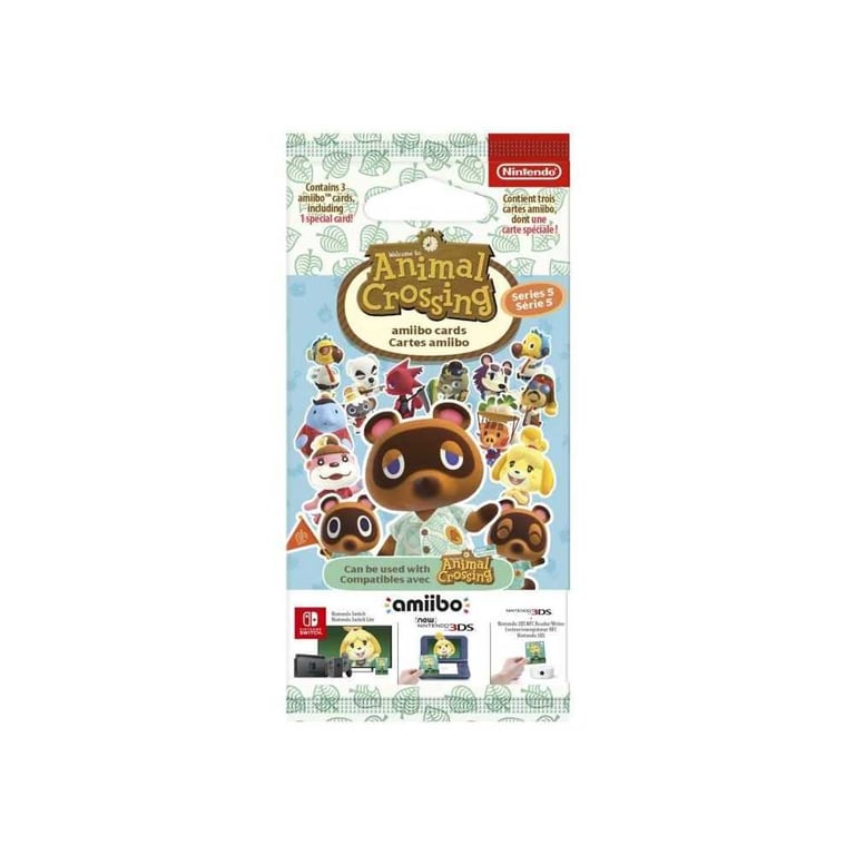 Cartes Amiibo NINTENDO Animal Crossing Série 5 Pack de 3 cartes (1 carte spéciale) Multicolore - Neuf