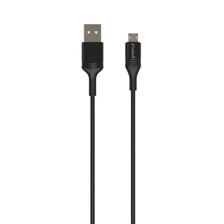 GREEN E - Cable Ecoconçu MICRO-USB vers USB - 1,20 m - NOIR - Green_E