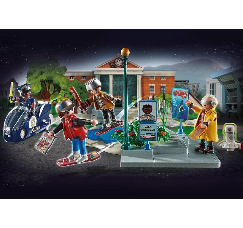 Back To The Future Course D'hoverboard 70634 Playmobil La Boite - vue 4