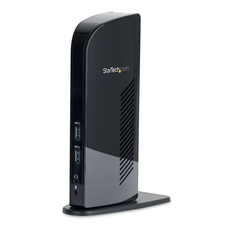 StarTech.com Station d'Accueil pour Ordinateur Portable USB 3.0 à Double Écran avec HDMI et DVIVGA Hub USB A 6x GbE Audio Docking Station Universelle Type A WindowsmacOSChromeOS Neuf