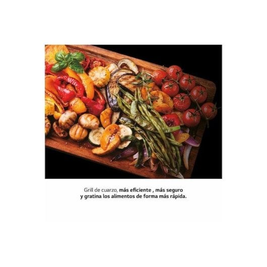 LG MH6042D Micro ondes avec grill et écran numérique de 20 litres et 5 niveaux de puissance fonction I Wave cuisine plus rapide conserve le goût nettoyage facile couleur - vue 5