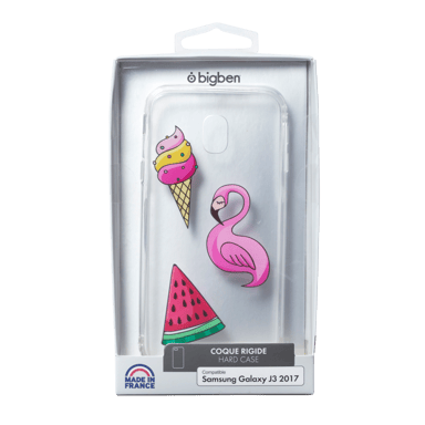 Cover per Galaxy J3 2017 Patch morbide Flamingo
