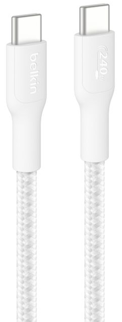 Belkin BoostCharge Pro cable USB 3 m USB C Blanco - Nuevo