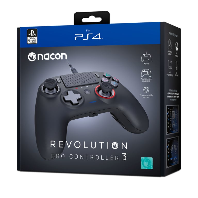 NACON Revolution Pro Controller 3 USB 3.2 Gen 1 3.1 Gen 1 Manette de jeu PC PlayStation 4 Neuf - vue 8