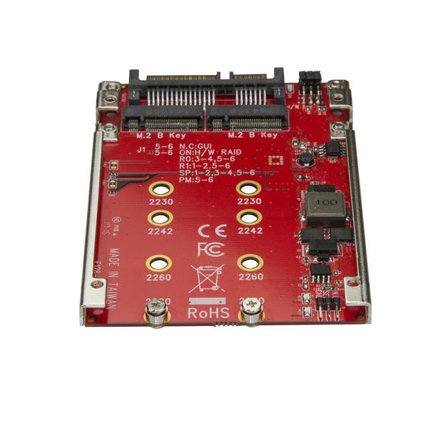 Adaptateur pour deux disques SSD M.2 vers SATA StarTech S322M225R – RAID 0, 1, JBOD - vue 4