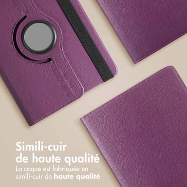 imoshion Coque tablette rotatif à 360° pour Lenovo Tab P12 - Violet