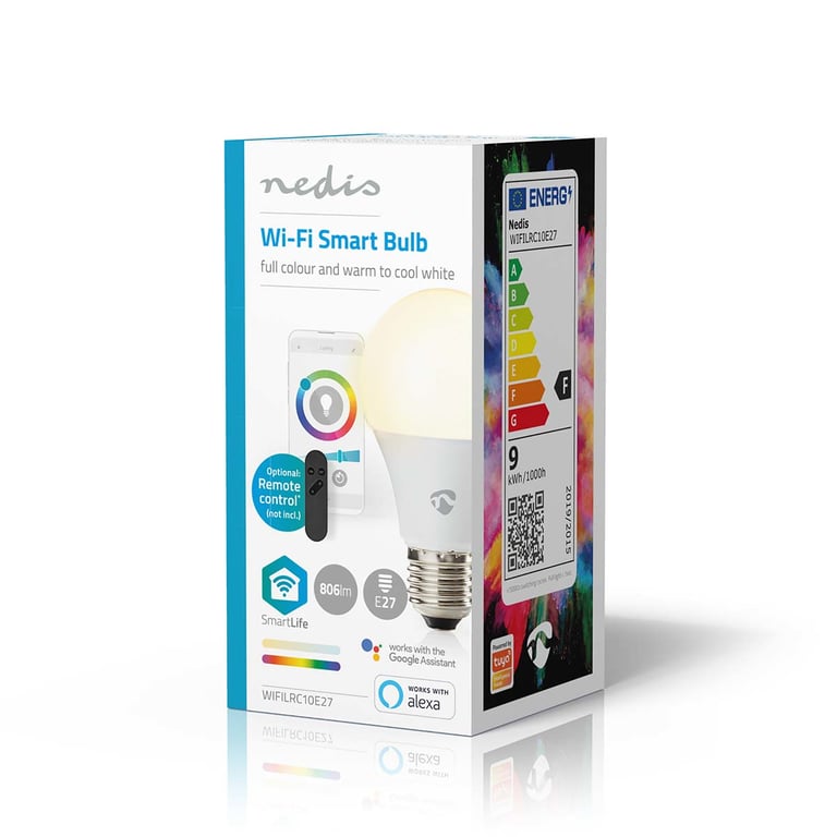 Ampoule Connectée Wi Fi LED RGB 806lm E27 en Plastique Neuf - vue 2
