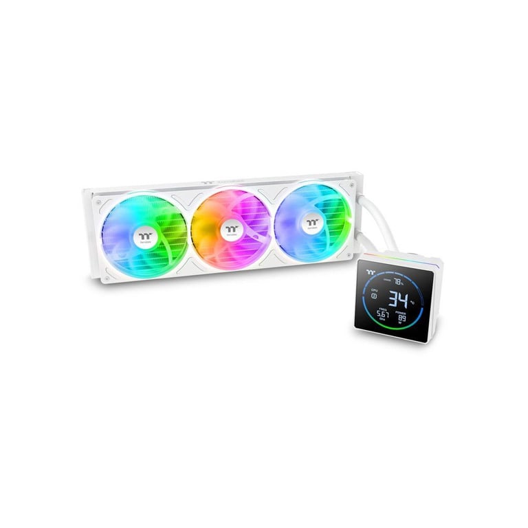 Watercooling CPU AIO Thermaltake TH360-S V3 ARGB Sync Snow 360 mm Blanc - Neuf