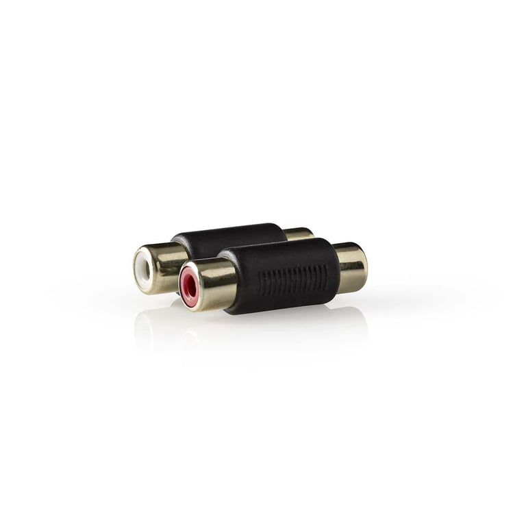 Adaptateur Audio Double RCA Femelle vers Double RCA Femelle / Or Neuf - vue 6