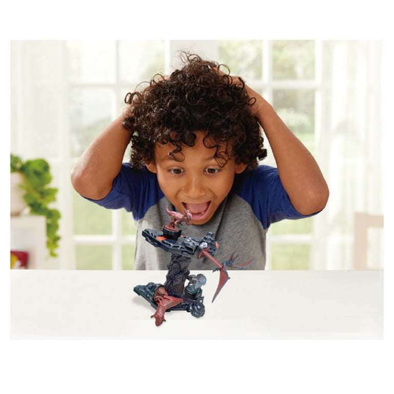 Jeu d'Équilibre EPOCH GAMES Jurassic World Volcano Quake Dinosaures sur Plateforme Dernier en Place Gagne ! - vue 2