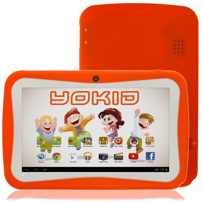 Tablette Tactile 7' Jouet Numérique Enfant Android Lolipop Quad Core 40Go Orange Plastique YONIS