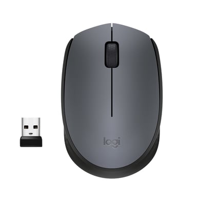 Logitech M170 Gris-K Ratón inalámbrico RF Ambidiestro Óptico 1000 DPI
