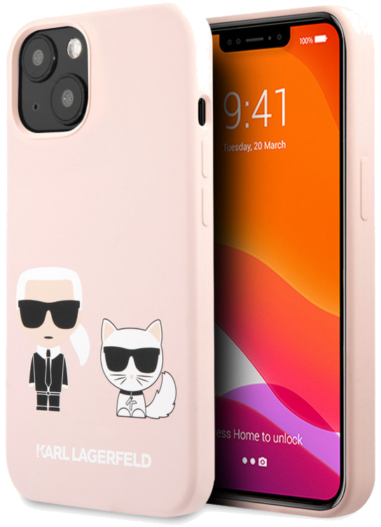 Coque de protection en silicone pour iPhone 13 - Rose clair