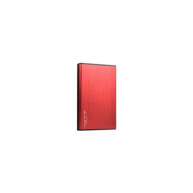 HEDEN 2.5'' Caja de Aluminio para Disco Duro, Caja Externa Portátil USB3.0 a SATA para Diseño de HDD/SSD sin Herramientas 7 mm / 9.5 mm, Soporta hasta 4 TB, Rojo
