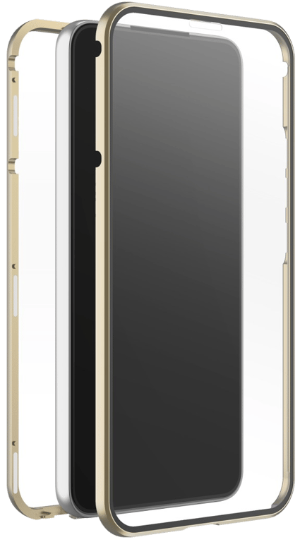 Coque de protection 360° Glass pour Samsung Galaxy S22 + (5G), or