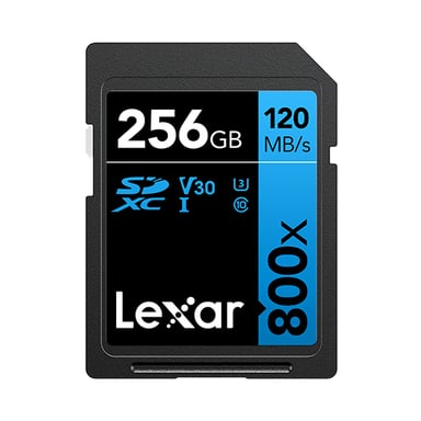 Lexar High-Performance 800x 256 GB SDXC UHS-I Classe 10 (256GB Lexar Professional 800x SDHC UHS-I Card)