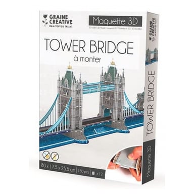 Modelo de madera del Puente de la Torre - Puzzle 3D construible