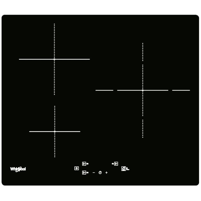 WHIRLPOOL Table induction 60 cm 3 zones dont 1 double WSQ3860NE - vue 10